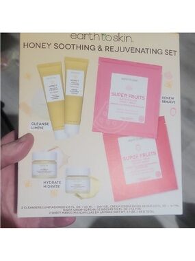 earth to skin Honey Soothing & Rejuvenating Set - Yellow & Pink